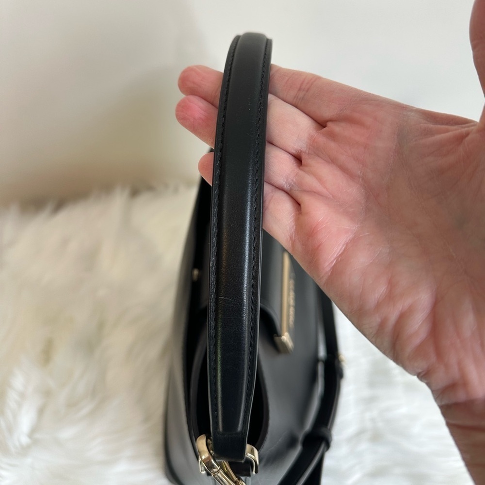 Kate Spade Black Leather Reegan Bucket Bag **EUC** - Picture 8 of 15